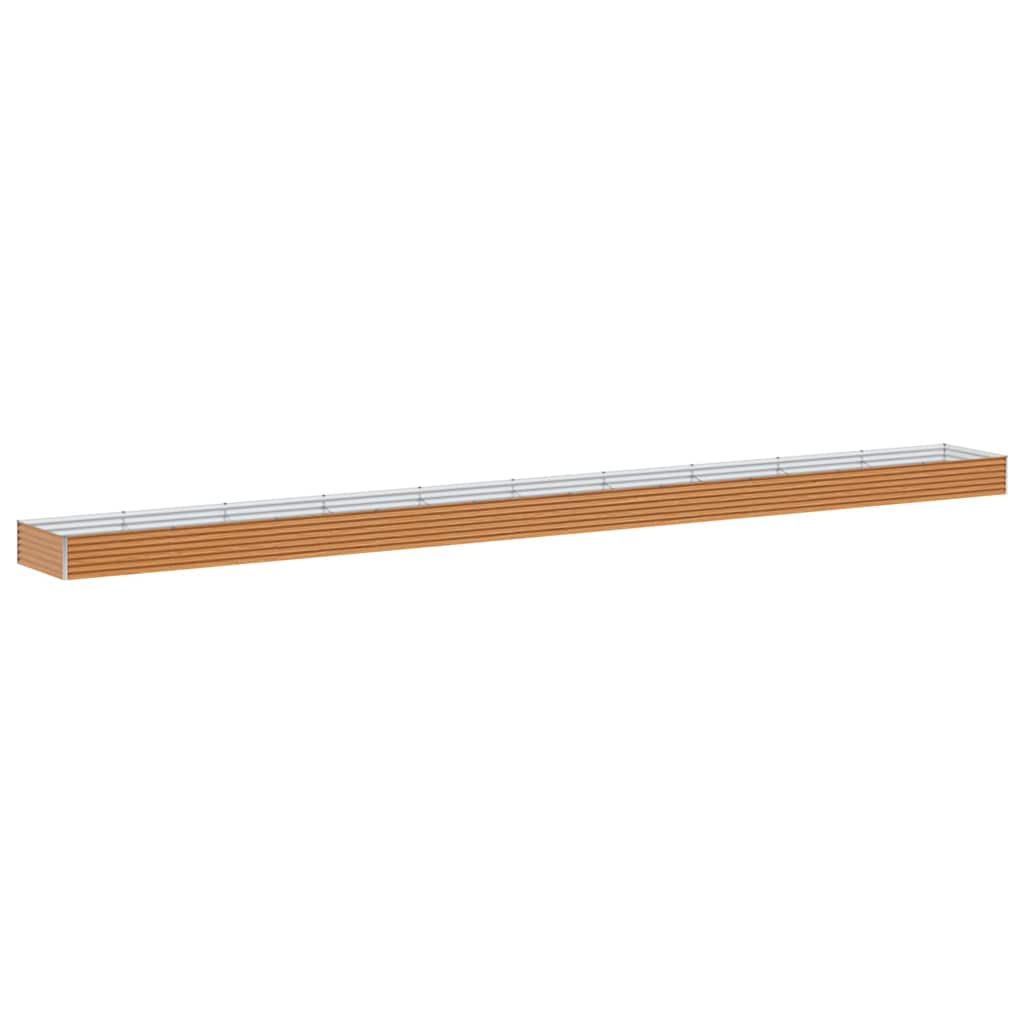 Jardinera elevada vidaxx 970 x 100 x 36 cm acero galvanizado