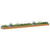 Jardinera elevada vidaxx 970 x 100 x 36 cm acero galvanizado