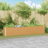 Fioriera rialzata Vidaxl 390 x 50 x 68 cm in acciaio zincato