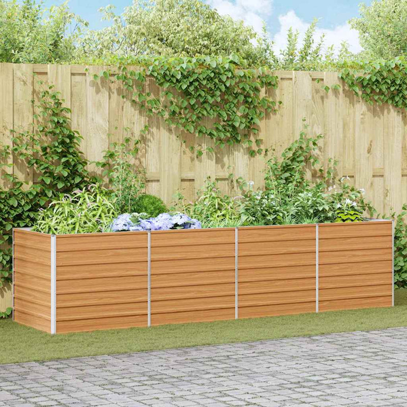 Vidaxx jardinera elevada marrón claro 320 x 80 x 77 cm