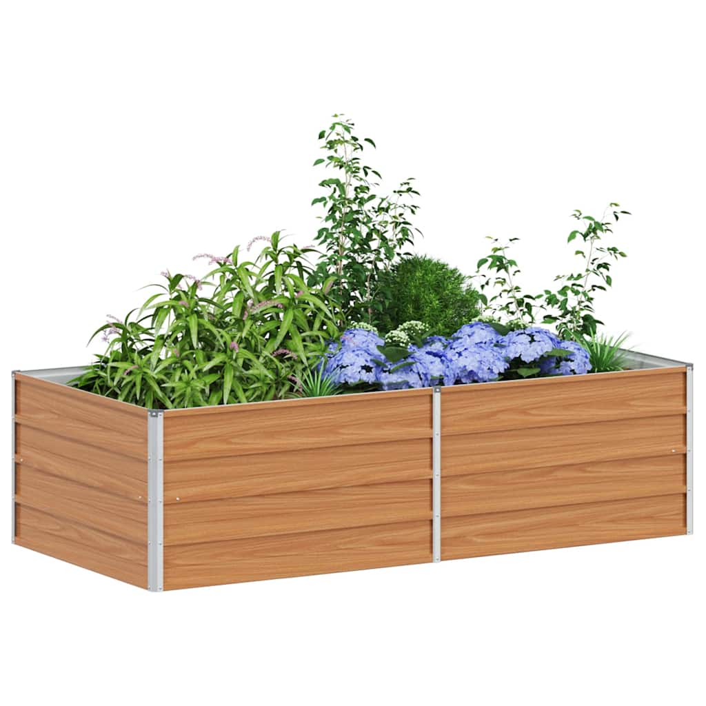 Vidaxx jardinera elevada marrón claro 160 x 80 x 45 cm