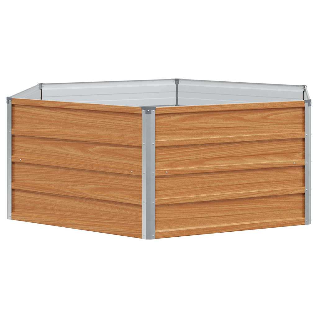 Vidaxx bancal elevado aspecto madera 129 x 129 x 45 cm
