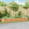 Vidaxx jardinera elevada marrón claro 400 x 80 x 45 cm