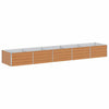 Vidaxx jardinera elevada marrón claro 400 x 80 x 45 cm