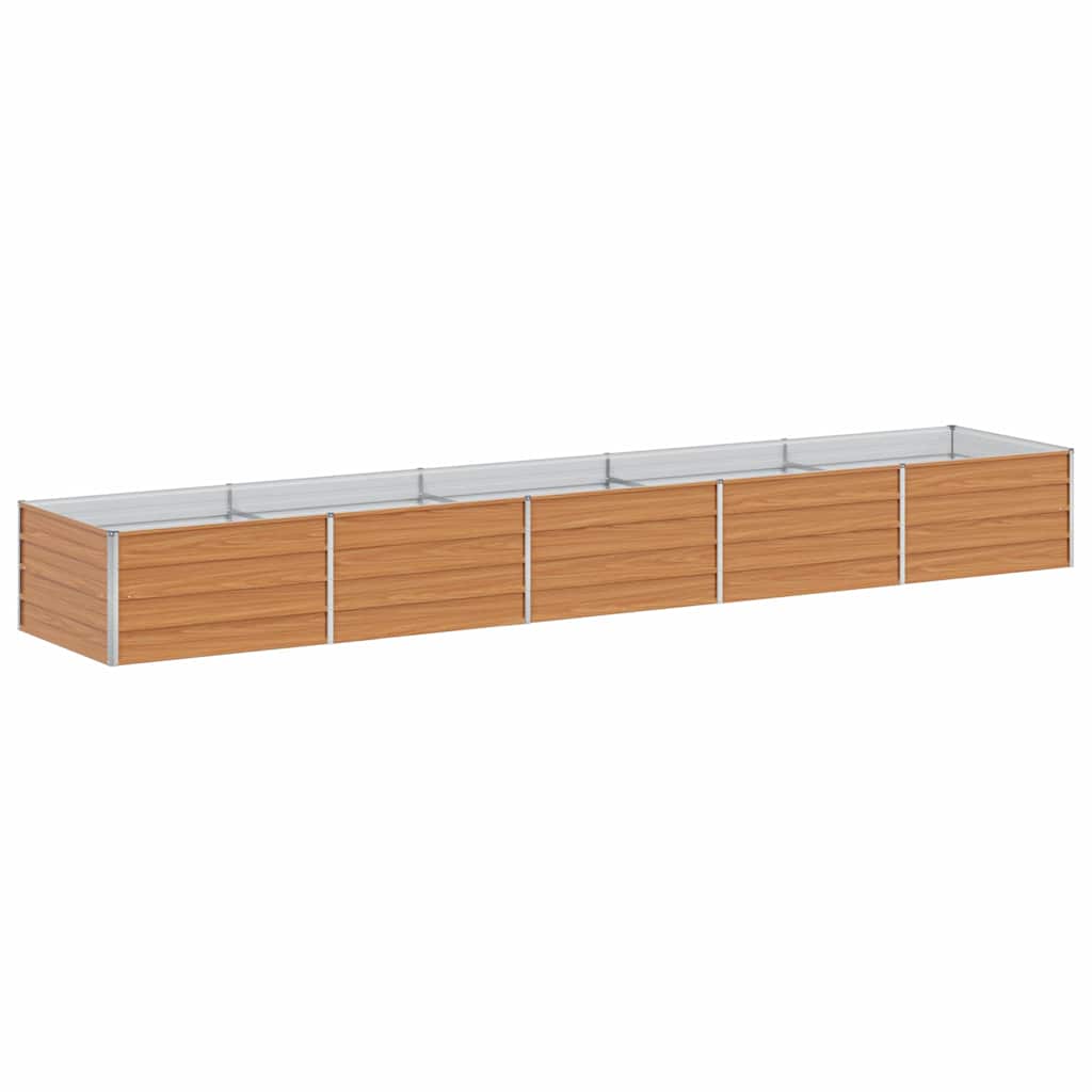 Vidaxx jardinera elevada marrón claro 400 x 80 x 45 cm