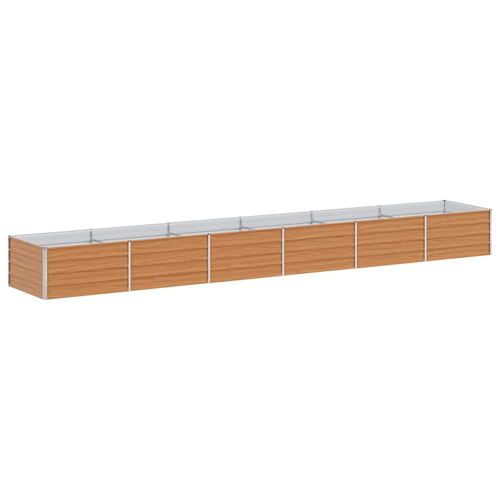 Vidaxx jardinera elevada marrón claro 480 x 80 x 45 cm