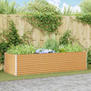 Jardinera elevada vidaxl 290 x 100 x 68 cm acero galvanizado
