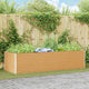 Jardinera elevada vidaxl 290 x 100 x 68 cm acero galvanizado