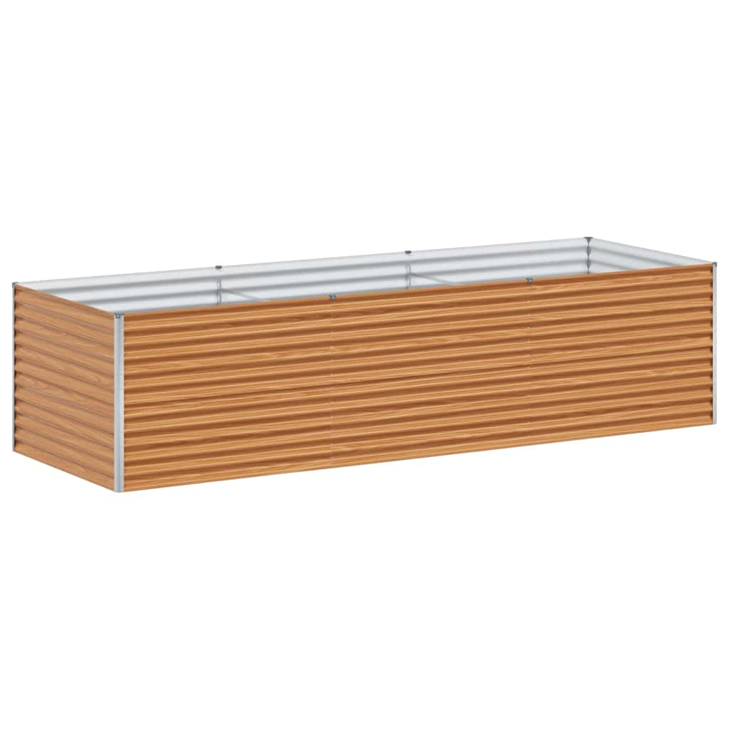 Jardinera elevada vidaxl 290 x 100 x 68 cm acero galvanizado