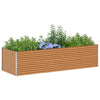 Jardinera elevada vidaxl 290 x 100 x 68 cm acero galvanizado