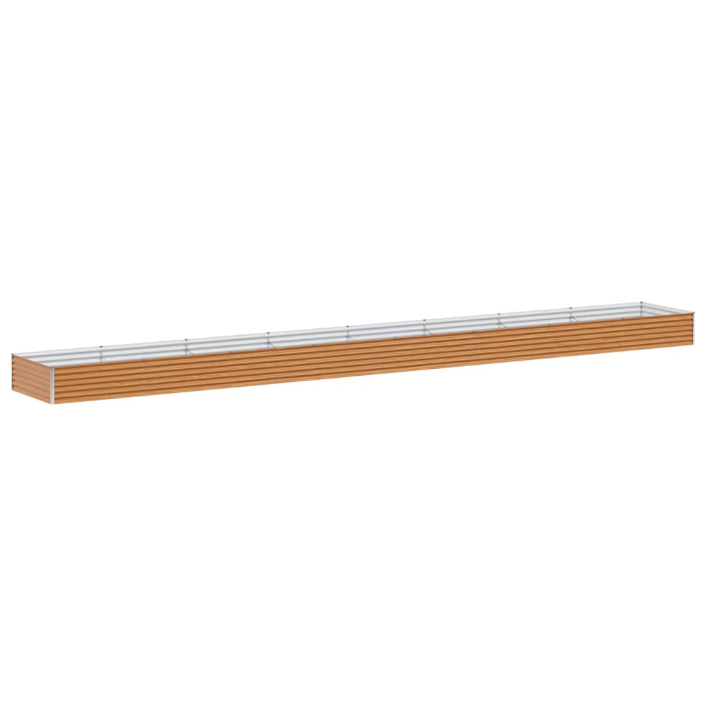 Jardinera elevada vidaxl 775 x 100 x 36 cm acero galvanizado