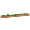 Jardinera elevada vidaxl 775 x 100 x 36 cm acero galvanizado