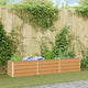 Vidaxx jardinera elevada marrón claro 240 x 40 x 45 cm