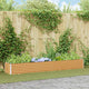 Jardinera elevada vidaxl 290 x 50 x 36 cm acero galvanizado