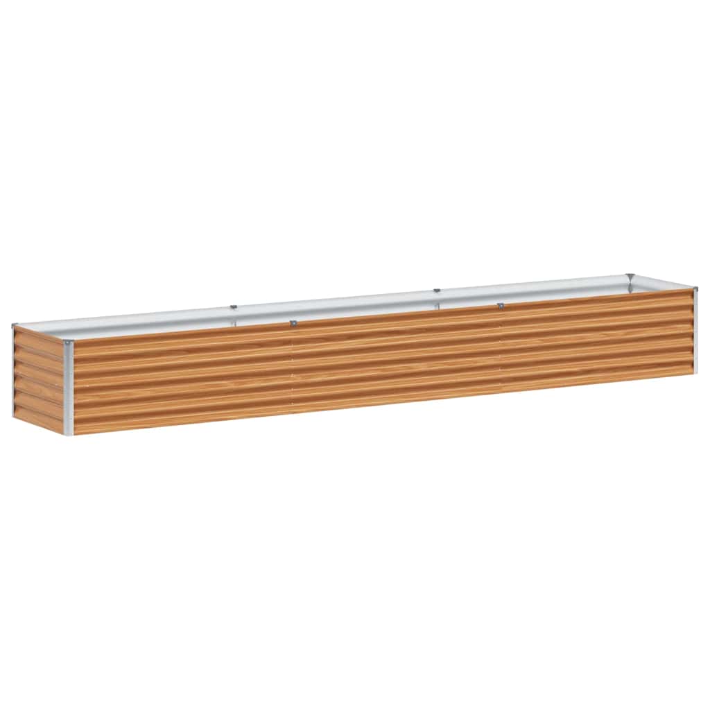 Jardinera elevada vidaxl 290 x 50 x 36 cm acero galvanizado