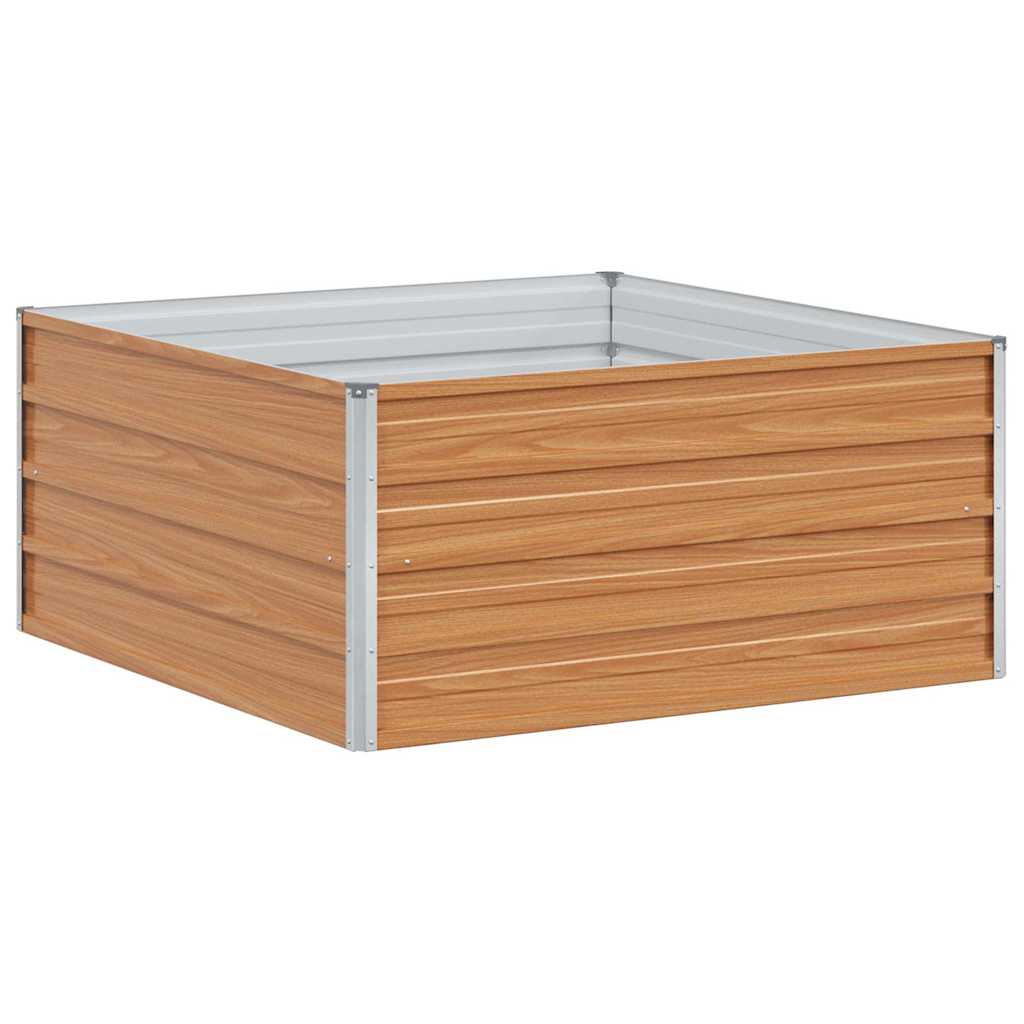 Vidaxx jardinera elevada marrón claro 100 x 100 x 45 cm