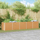 Vidaxx jardinera elevada marrón claro 400 x 80 x 77 cm