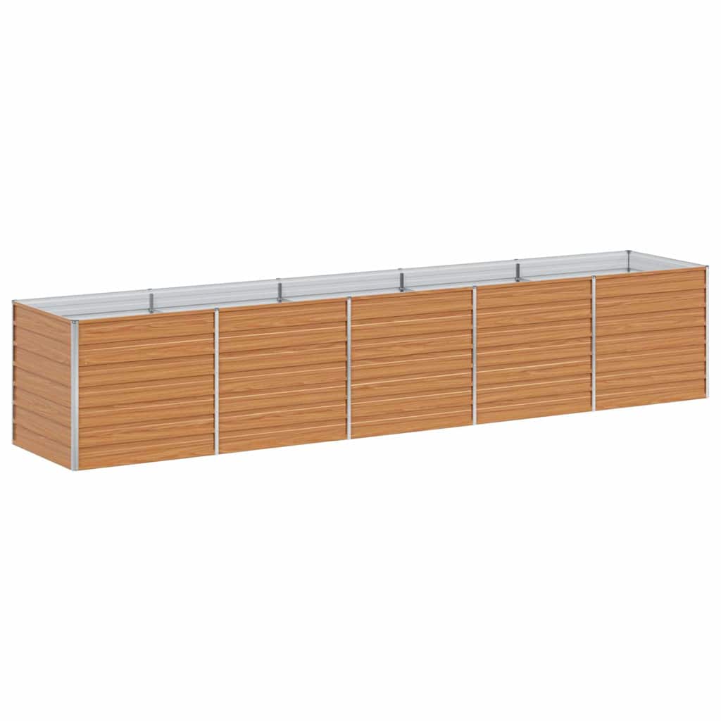 Vidaxx jardinera elevada marrón claro 400 x 80 x 77 cm