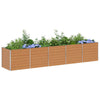 Fioriera rialzata Vidaxx marrone chiaro 400 x 80 x 77 cm
