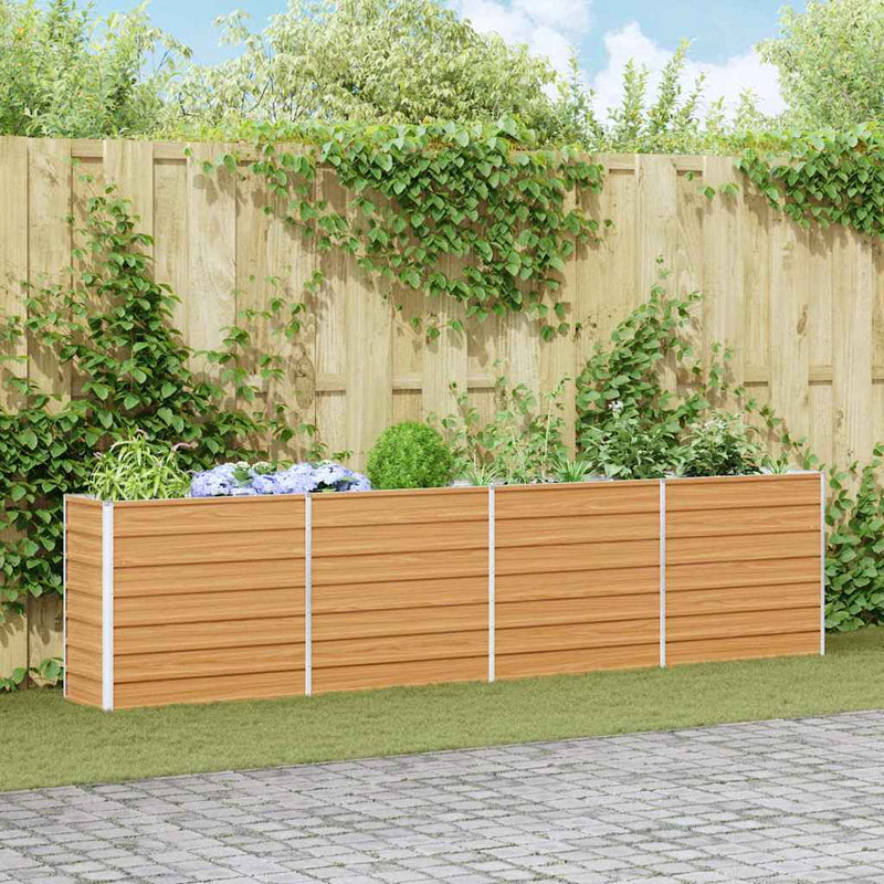 Vidaxx jardinera elevada marrón claro 320 x 40 x 77 cm