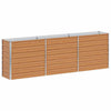 Fioriera rialzata Vidaxx marrone chiaro 240 x 40 x 77 cm