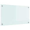 Vidaxl keuken achterwand wit 70 x 40 cm gehard glas
