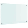 Vidaxl keuken achterwand wit 80 x 50 cm gehard glas