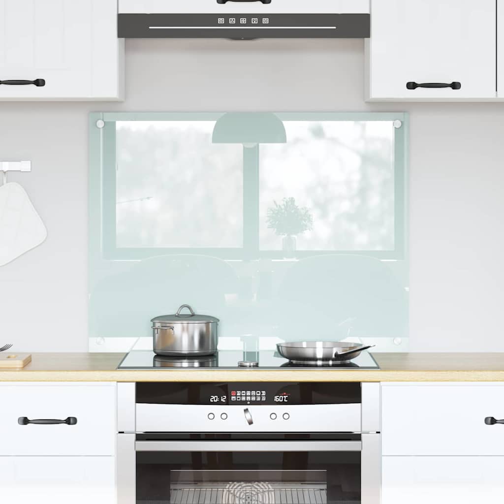 Parete posteriore cucina Vidaxx bianco 80 x 60 cm in vetro temperato