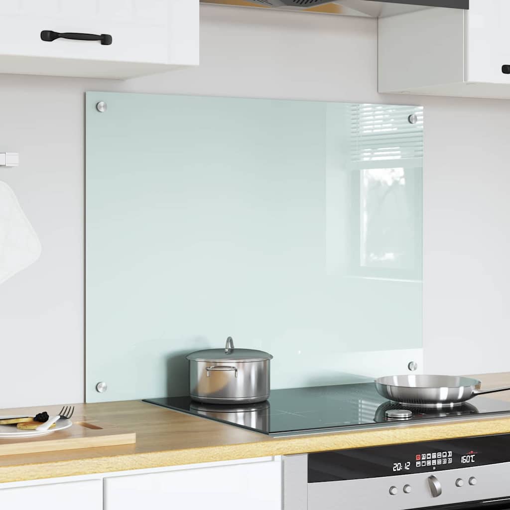 Parete posteriore cucina Vidaxx bianco 80 x 60 cm in vetro temperato