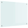 Vidaxl keuken achterwand wit 80 x 60 cm gehard glas