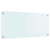 Vidaxl keuken achterwand wit 90 x 40 cm gehard glas