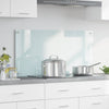 Vidaxl keuken achterwand wit 100 x 50 cm gehard glas