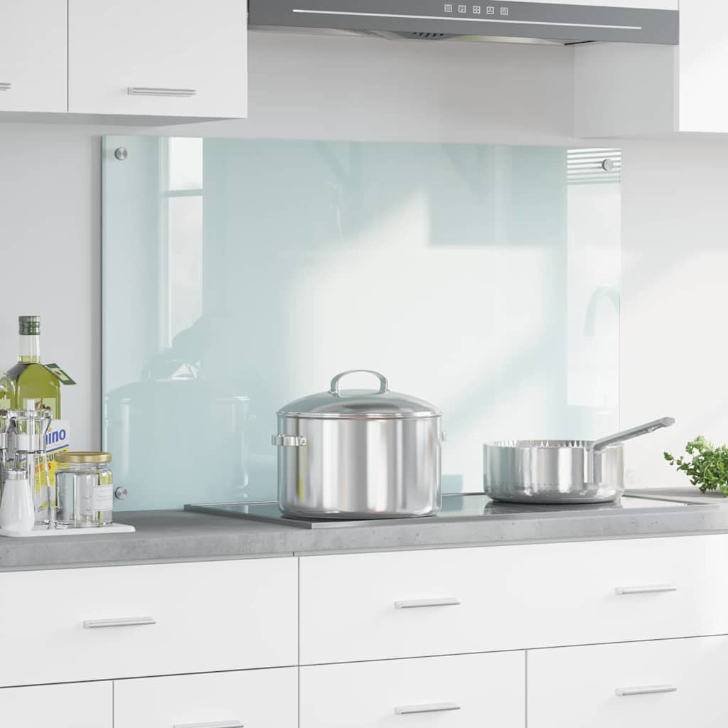 Parete posteriore cucina Vidaxx bianco 100 x 60 cm in vetro temperato