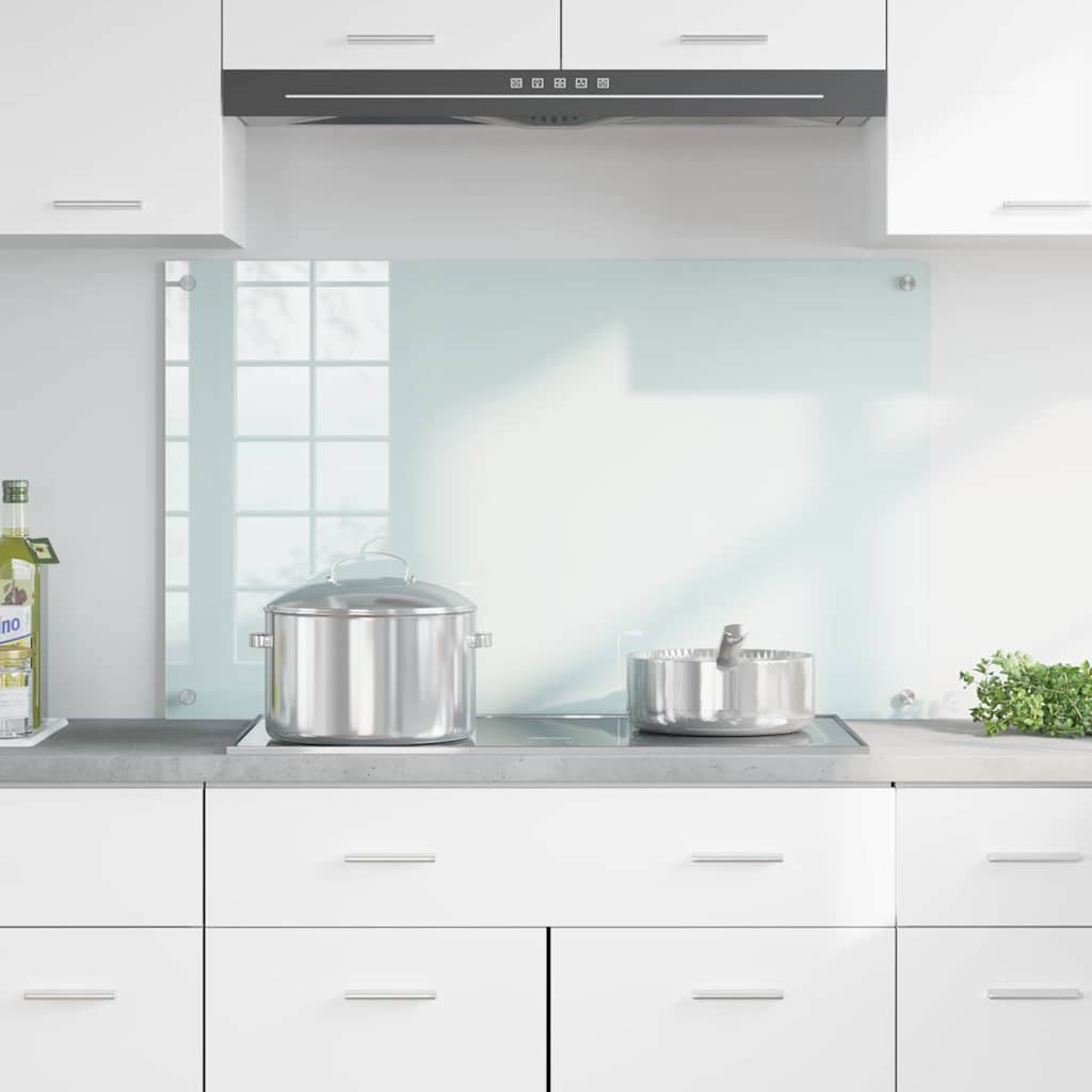 Parete posteriore cucina Vidaxx bianco 100 x 60 cm in vetro temperato
