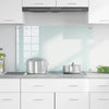Vidaxl keuken achterwand wit 100 x 60 cm gehard glas