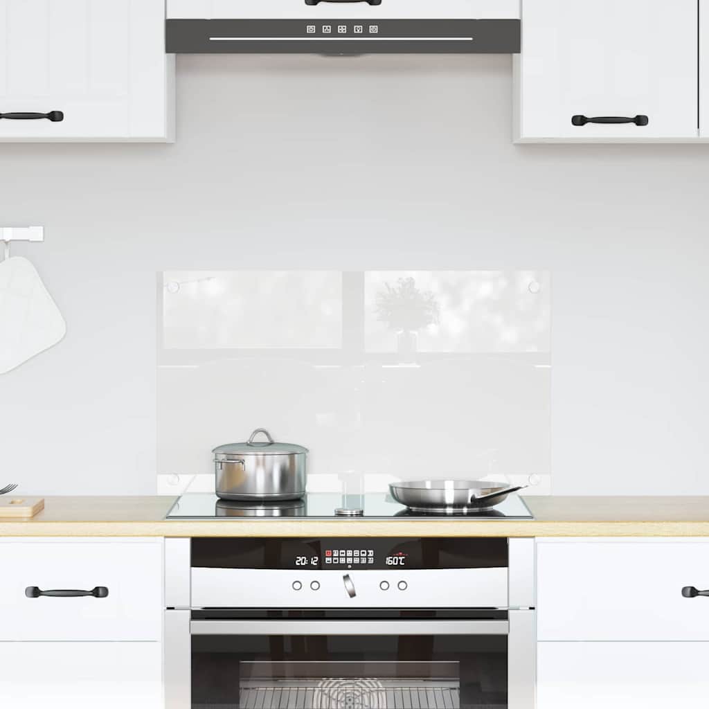 VidaXL pared trasera de cocina transparente 70 x 40 cm vidrio templado