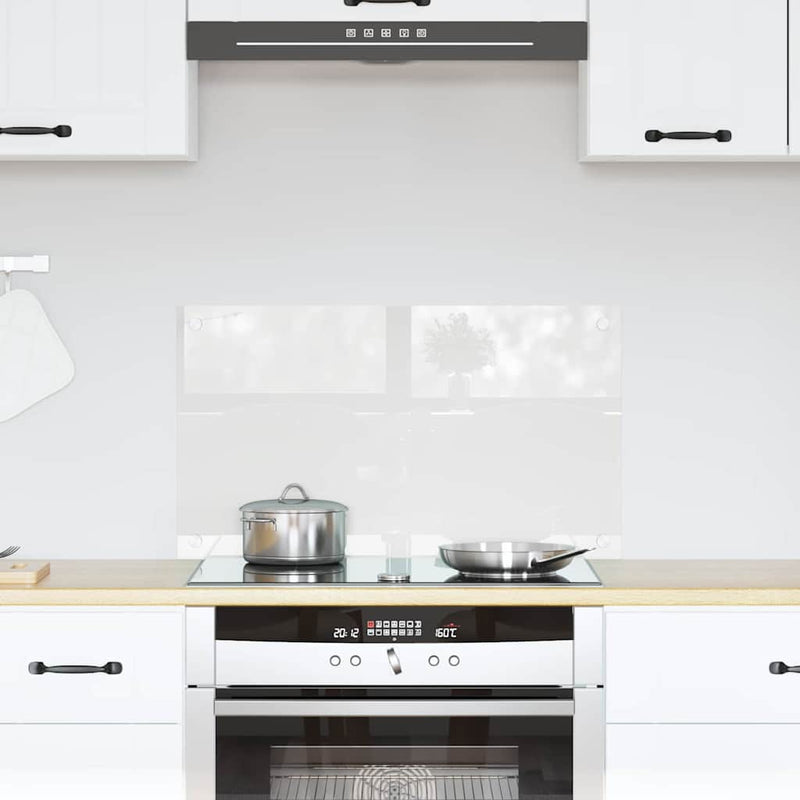 VidaXL pared trasera de cocina transparente 70 x 40 cm vidrio templado