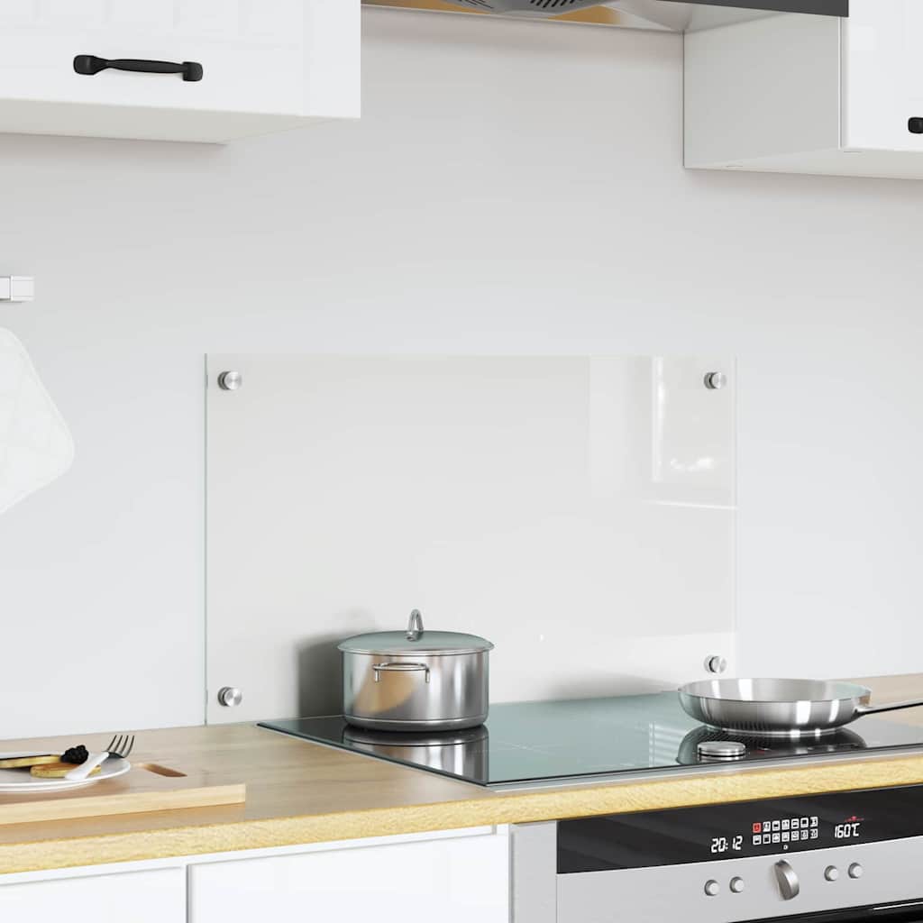 VidaXL pared trasera de cocina transparente 70 x 40 cm vidrio templado