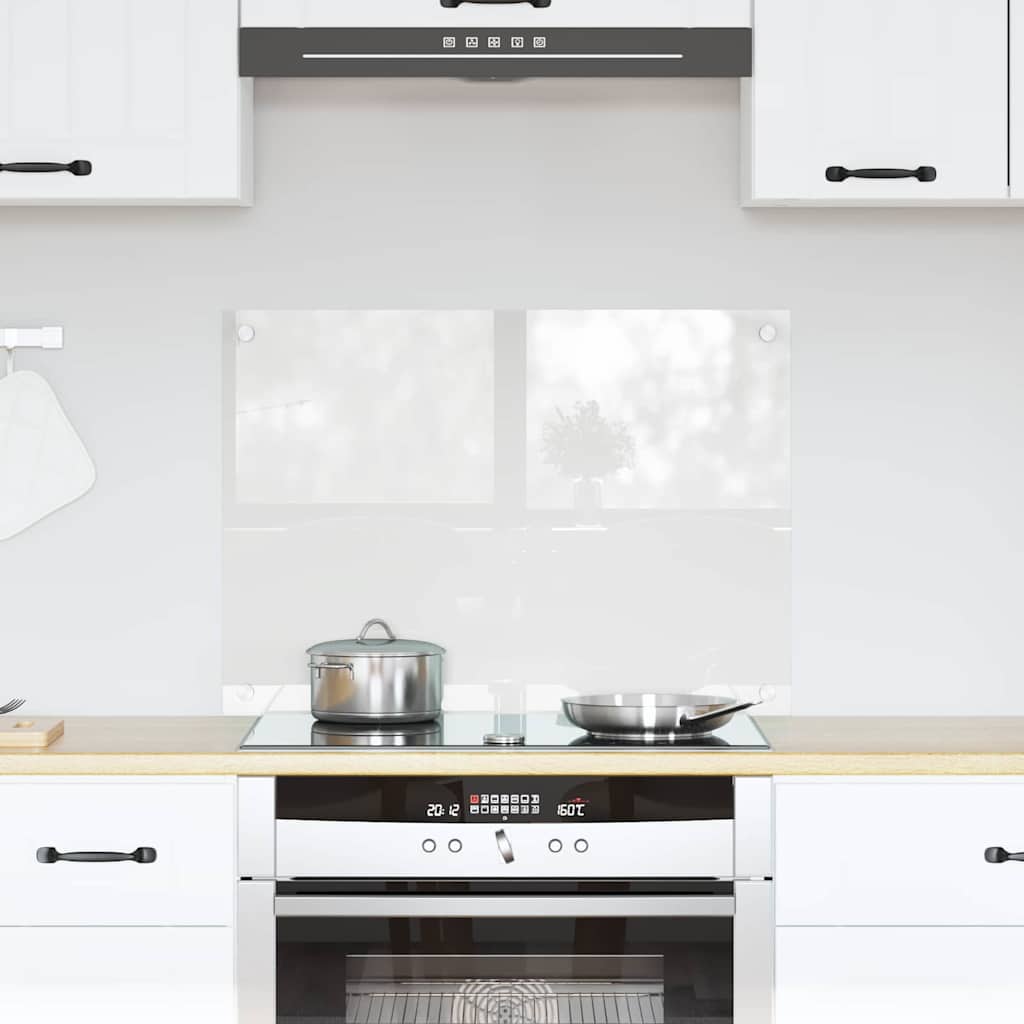VidaXL pared trasera de cocina transparente 70 x 50 cm vidrio templado