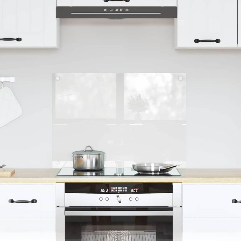 VidaXL pared trasera de cocina transparente 70 x 50 cm vidrio templado