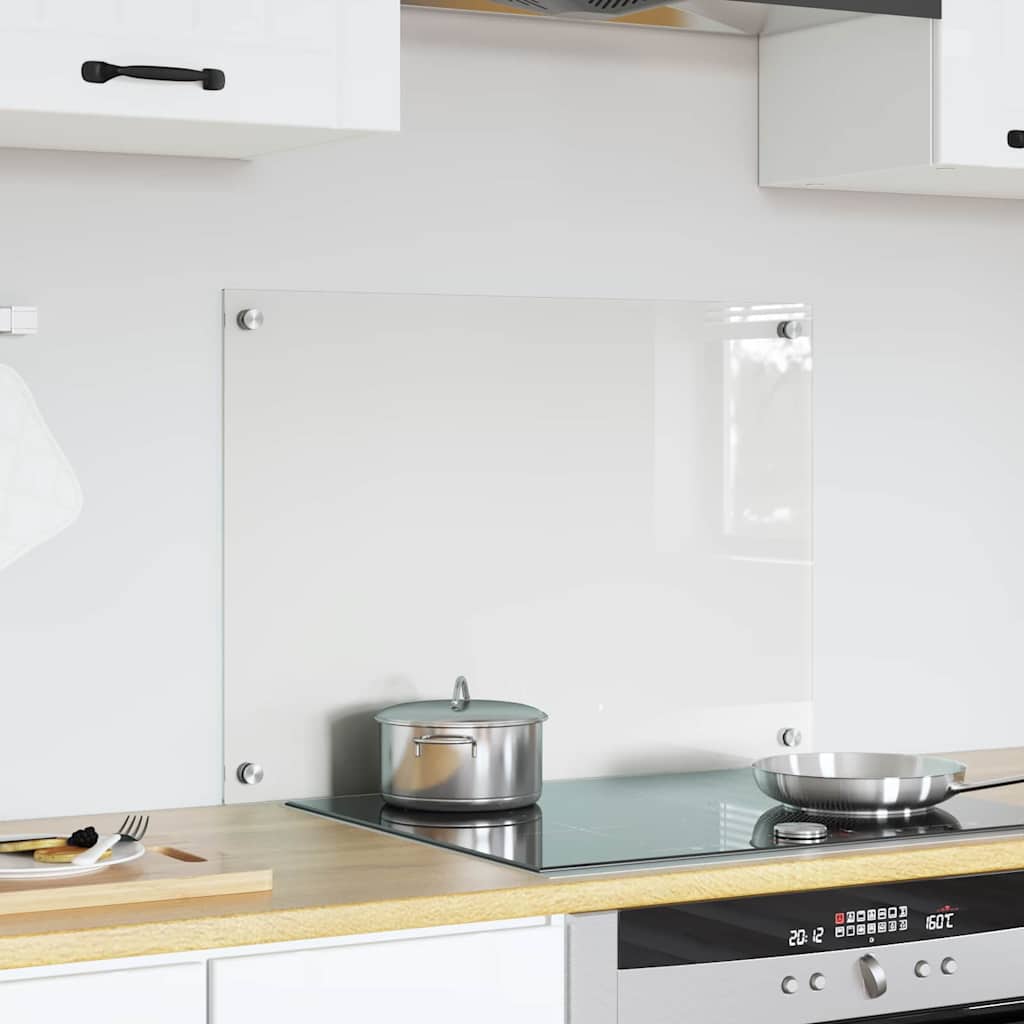 VidaXL pared trasera de cocina transparente 70 x 50 cm vidrio templado