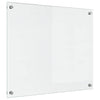 VidaXL pared trasera de cocina transparente 70 x 60 cm vidrio templado