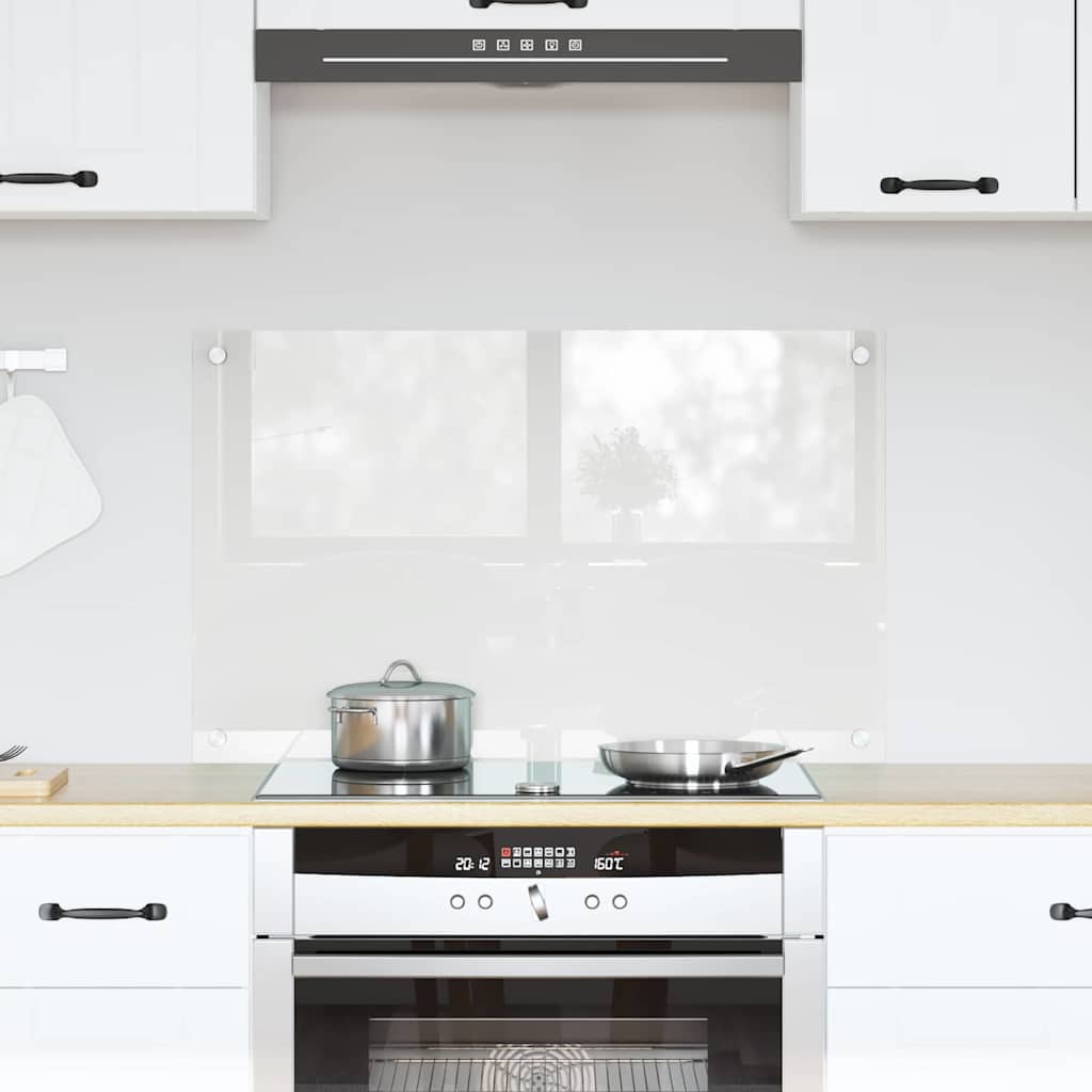 VidaXL pared trasera de cocina transparente 80 x 50 cm vidrio templado