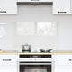 VidaXL pared trasera de cocina transparente 80 x 50 cm vidrio templado