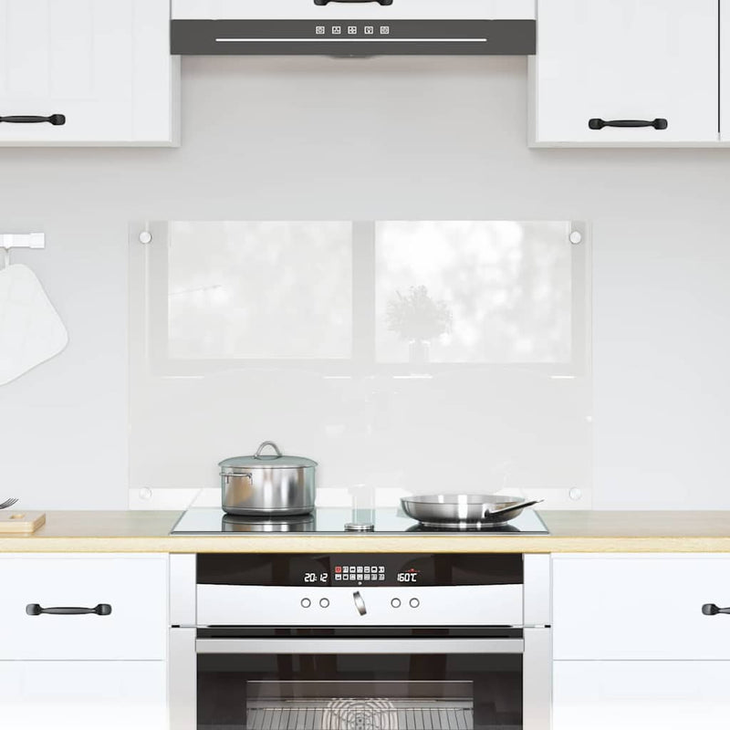 VidaXL pared trasera de cocina transparente 80 x 50 cm vidrio templado