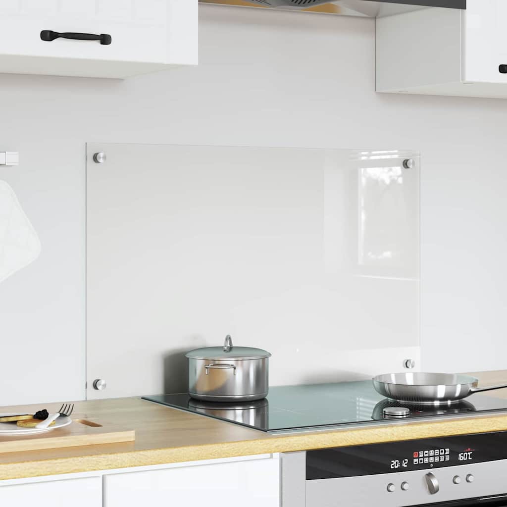 VidaXL pared trasera de cocina transparente 80 x 50 cm vidrio templado