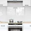 VidaXL pared trasera de cocina transparente 80 x 60 cm vidrio templado