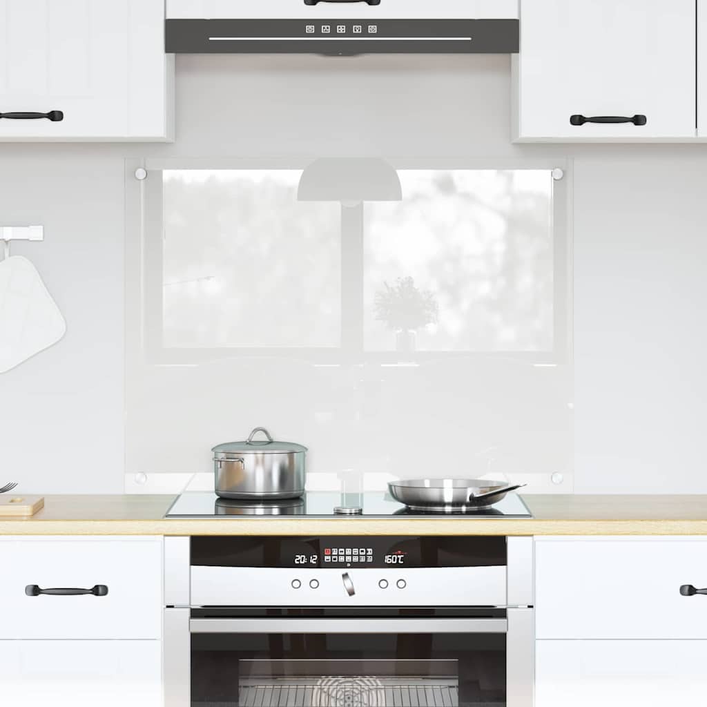 VidaXL pared trasera de cocina transparente 80 x 60 cm vidrio templado