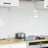 VidaXL pared trasera de cocina transparente 80 x 60 cm vidrio templado