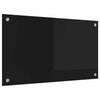 Vidaxx pared trasera de cocina negro 70 x 40 cm vidrio templado